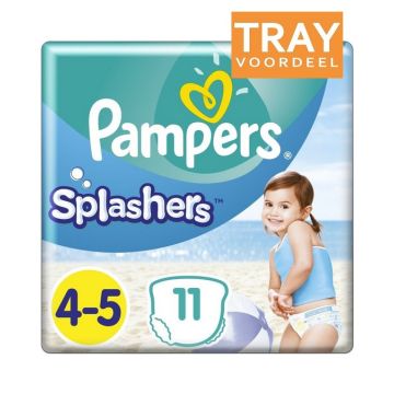 PAMPERS SPLASHERS (PAMPERS) SPLASHERS 4-5 ZWEMLUIERS TRAY 8 X 11 STUKS