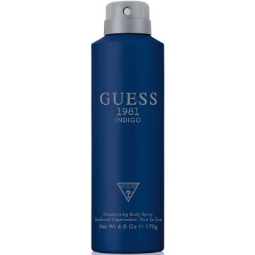 GUESS 1981 INDIGO FOR MEN DEODORANT SPRAY SPUITBUS 250 ML