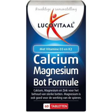 LUCOVITAAL CALCIUM MAGNESIUM BOT FORMULE TABLETTEN 60 STUKS