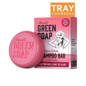MARCEL'S GREEN SOAP ARGAN & OUDH SHAMPOO BAR 6 X 90 GRAM