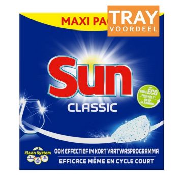 SUN CLASSIC (SUN) CLASSIC VAATWASTABLETTEN TRAY 7 X 60 STUKS