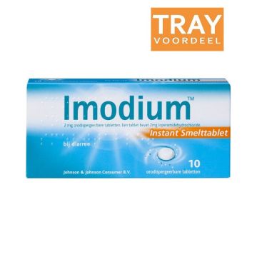 IMODIUM BIJ DIARREE 2 MG INSTANT SMELTTABLET TRAY 144 X 10 STUKS