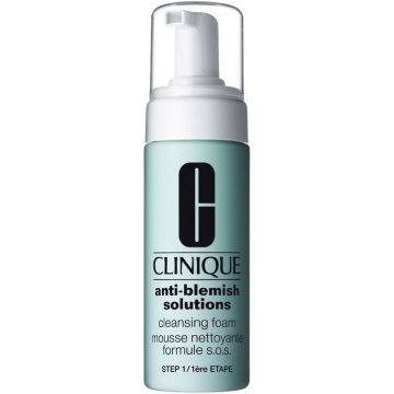 CLINIQUE ANTI-BLEMISH SOLUTIONS (CLINIQUE) ANTI-BLEMISH SOLUTIONS CLEANSING FOAM STEP 1 SPUITBUS 125 ML