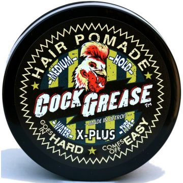 COCK GREASE MEDIUM HOLD X-PLUS WATER TYPE HAIR POMADE POT 110 GRAM