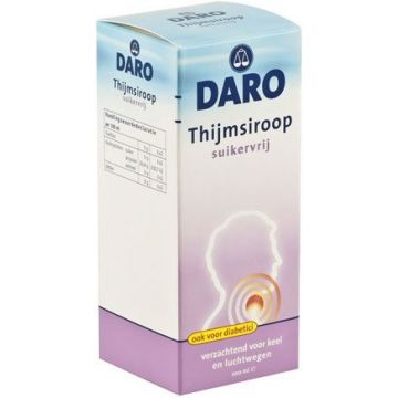 DARO THIJMSIROOP SUIKERVRIJ FLES 200 ML