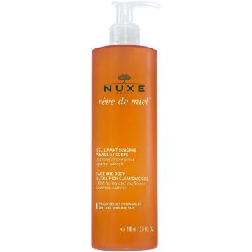 NUXE REVE DE MIEL (NUXE) REVE DE MIEL FACE AND BODY ULTRA RICH CLEANSING GEL REINIGINGSGEL POMP 400 ML