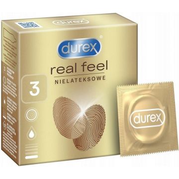 DUREX REAL FEEL LATEX FREE CONDOOMS 3 STUKS