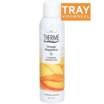 THERME ORANGE HAPPINESS FOAMING SHOWER GEL DOUCHESCHUIM 6 X 200 ML