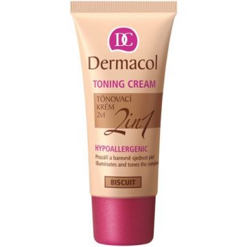 DERMACOL TONING CREAM 2 IN 1 02 BISCUIT FOUNDATION 30 ML