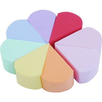 INTERVION RAINBOW MAKE-UP SPONGES MAKE-UP SPONZEN 8 STUKS