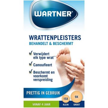 WARTNER WRATTENPLEISTERS DOOSJE 24 STUKS