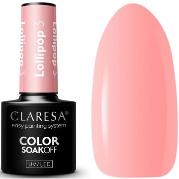 CLARESA COLOR SOAK OFF LOLLIPOP 03 UV/LED GELLAK 5 GRAM