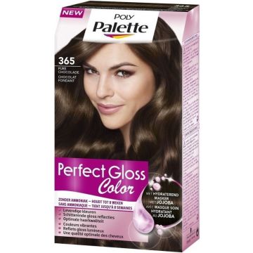 POLY PALETTE PERFECT GLOSS COLOR (POLY PALETTE) 365 PURE CHOCOLADE PERFECT GLOSS COLOR HAARVERF PAK 1 STUK