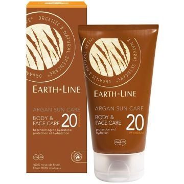 EARTH LINE ARGAN SUN CARE (EARTH LINE) ARGAN SUN CARE BODY & FACE SPF20 ZONNEBRAND TUBE 150 ML