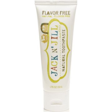 JACK 'N JILL NATURAL FLAVOR FREE TOOTHPASTE TANDPASTA TUBE 50 GRAM