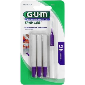 GUM TRAV-LER (GUM) TRAV-LER 1.2 MM TANDENRAGERS PAK 4 STUKS
