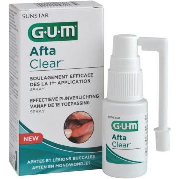 GUM AFTA CLEAR AFTEN EN MONDWONDJES SPRAY 15 ML