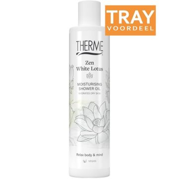 THERME ZEN WHITE LOTUS MOISTURISING SHOWER OIL DOUCHEOLIE 6 X 250 ML