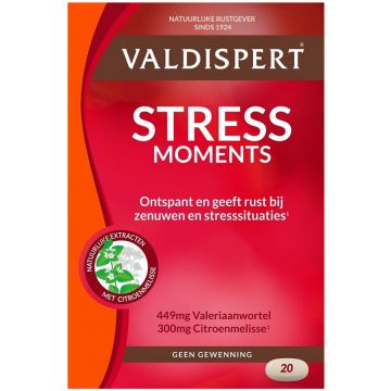 VALDISPERT STRESS MOMENTS (VALDISPERT) STRESS MOMENTS TABLETTEN DOOSJE 20 STUKS
