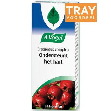 A. VOGEL CRATAEGUS COMPLEX (A. VOGEL) CRATAEGUS COMPLEX ONDERSTEUNT HET HART TABLETTEN TRAY 42 X 80 STUKS