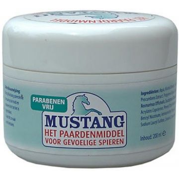 JACOB HOOY MUSTANG HET PAARDENMIDDEL VOOR GEVOELIGE SPIEREN POT 200 ML