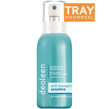 DEOLEEN SENSITIVE ANTI-TRANSPIRANT DEODORANT SPRAY TRAY 48 X 75 ML