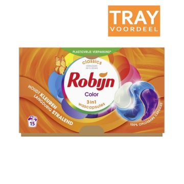 ROBIJN COLOR 3-IN-1 WASMIDDEL CAPSULES 4 X 15 STUKS