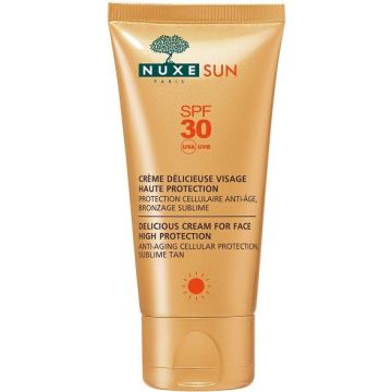 NUXE SUN DELICIOUS CREAM FOR FACE HIGH PROTECTION SPF 30 ZONNEBRAND 50 ML