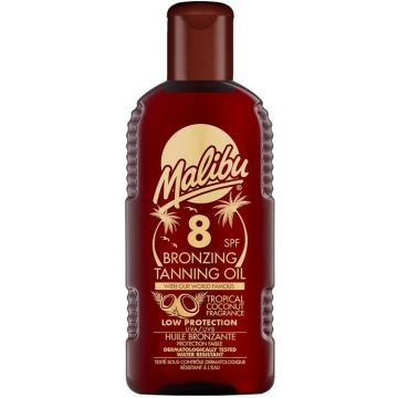 MALIBU BRONZING TANNING OIL SPF 8 FLACON 200 ML