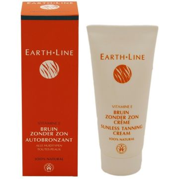 EARTH LINE VITAMINE E BRUIN ZONDER ZON CREME TUBE 100 ML