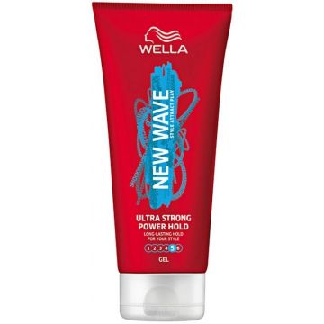 WELLA NEW WAVE ULTRA STRONG (WELLA) ULTRA STRONG POWER HOLD GEL TUBE 200 ML