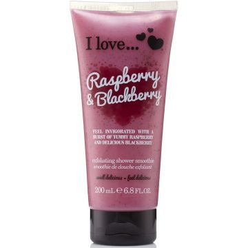 I LOVE RASPBERRY & BLACKBERRY EXFOLIATING SHOWER SMOOTHIE BODYSCRUB 200 ML