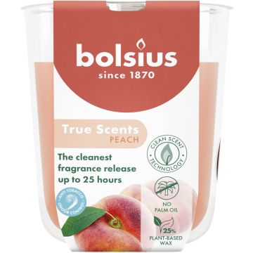 BOLSIUS TRUE SCENTS PEACH 80 X 73 MM GEURKAARS 1 STUK