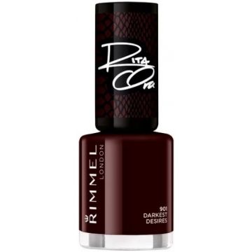 RIMMEL 60 SECONDS RITA ORA (RIMMEL) 60 SECONDS RITA ORA 901 DARKEST DESIRES NAGELLAK POTJE 8 ML