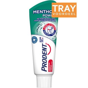 PRODENT MENTHOLPOWER (PRODENT) MENTHOL POWER TANDPASTA TRAY 12 X 75 ML