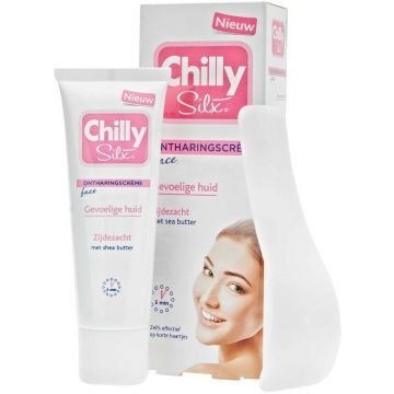CHILLY SILX ONTHARINGSCREME FACE GEVOELIGE HUID TUBE 50 ML