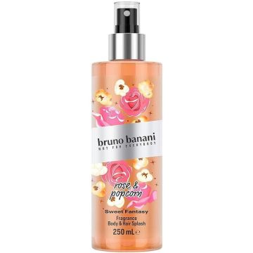 BRUNO BANANI SWEET FANTASY ROSE & POPCORN BODY MIST 250 ML