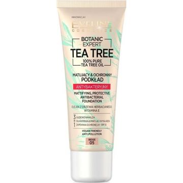 EVELINE BOTANIC EXPERT TEA TREE (EVELINE) BOTANIC EXPERT TEA TREE 05 BEIGE FOUNDATION TUBE 30 ML
