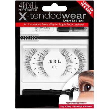 ARDELL X-TENDED WEAR LASH SYSTEM 105 LASHES NEPWIMPERS SET 1 STUK