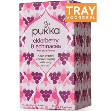 PUKKA ELDERBERRY & ECHINACEA THEE 4 X 20 ZAKJES