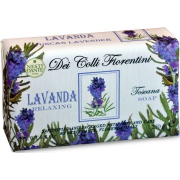 NESTI DANTE DEI COLLI FIORENTINI (NESTI DANTE) DEI COLLI FIORENTINI LAVANDA RELAXING TOSCANA SOAP ZEEP WIKKEL 250 GRAM