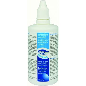 EYEFRESH ALLES-IN-EEN VOOR ZACHTE CONTACTLENZEN LENZENVLOEISTOF FLACON 100 ML