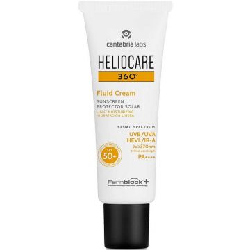 CANTABRIA LABS HELIOCARE 360 (CANTABRIA LABS) 360 FLUID CREAM SPF 50+ ZONNEBRAND TUBE 50 ML