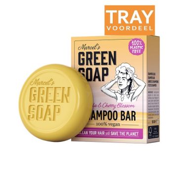 MARCEL'S GREEN SOAP VANILLA & CHERRY BLOSSOM SHAMPOO BAR 6 X 90 GRAM