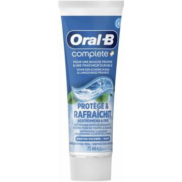 ORAL-B COMPLETE (ORAL-B) COMPLETE PLUS PROTECT & FRESH TANDPASTA TUBE 75 ML