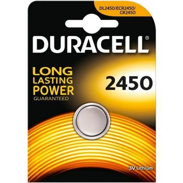 DURACELL 2450 3V LITHIUM KNOOPCELBATTERIJ PAK 1 STUK