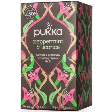 PUKKA PEPPERMINT & LICORICE THEE DOOSJE 20 ZAKJES
