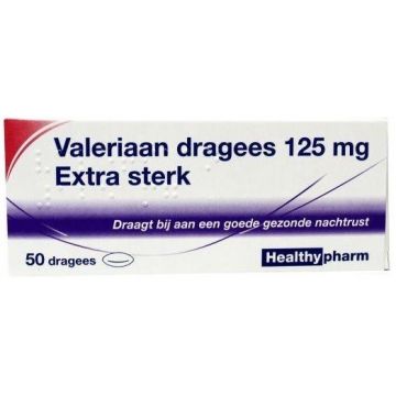 HEALTHYPHARM VALERIAAN DRAGEES EXTRA STERK DOOSJE 50 STUKS