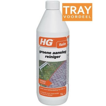 HG BUITEN GROENE AANSLAGREINIGER CONCENTRAAT 6 X 1000 ML