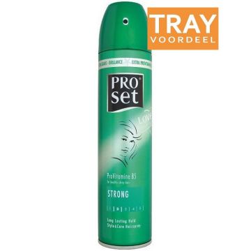 PROSET STRONG HAIRSPRAY HAARLAK TRAY 6 X 300 ML